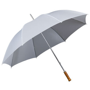Weiße Regenschirme