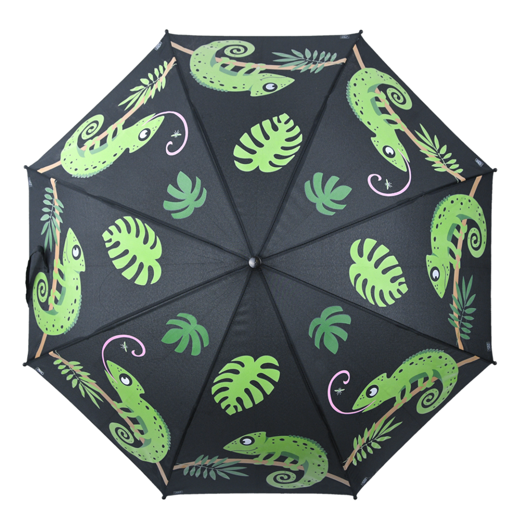 NEU - NEU - NEU- KINDERREGENSCHIRM Cham&auml;leon MIT FARBWECHSEL