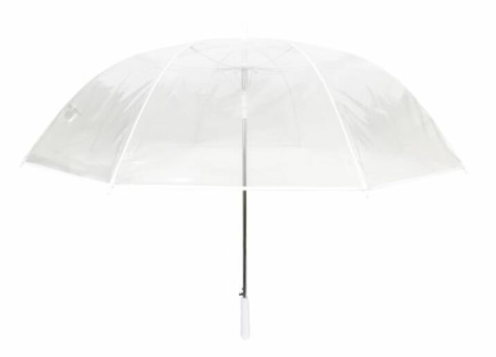 durchsichtige Brautschirme  weiss 