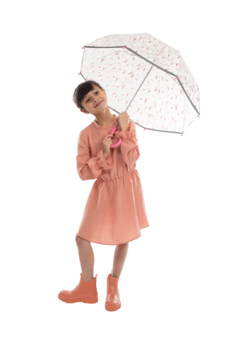 Kinderregenschirm unicorn durchsichtig 3465