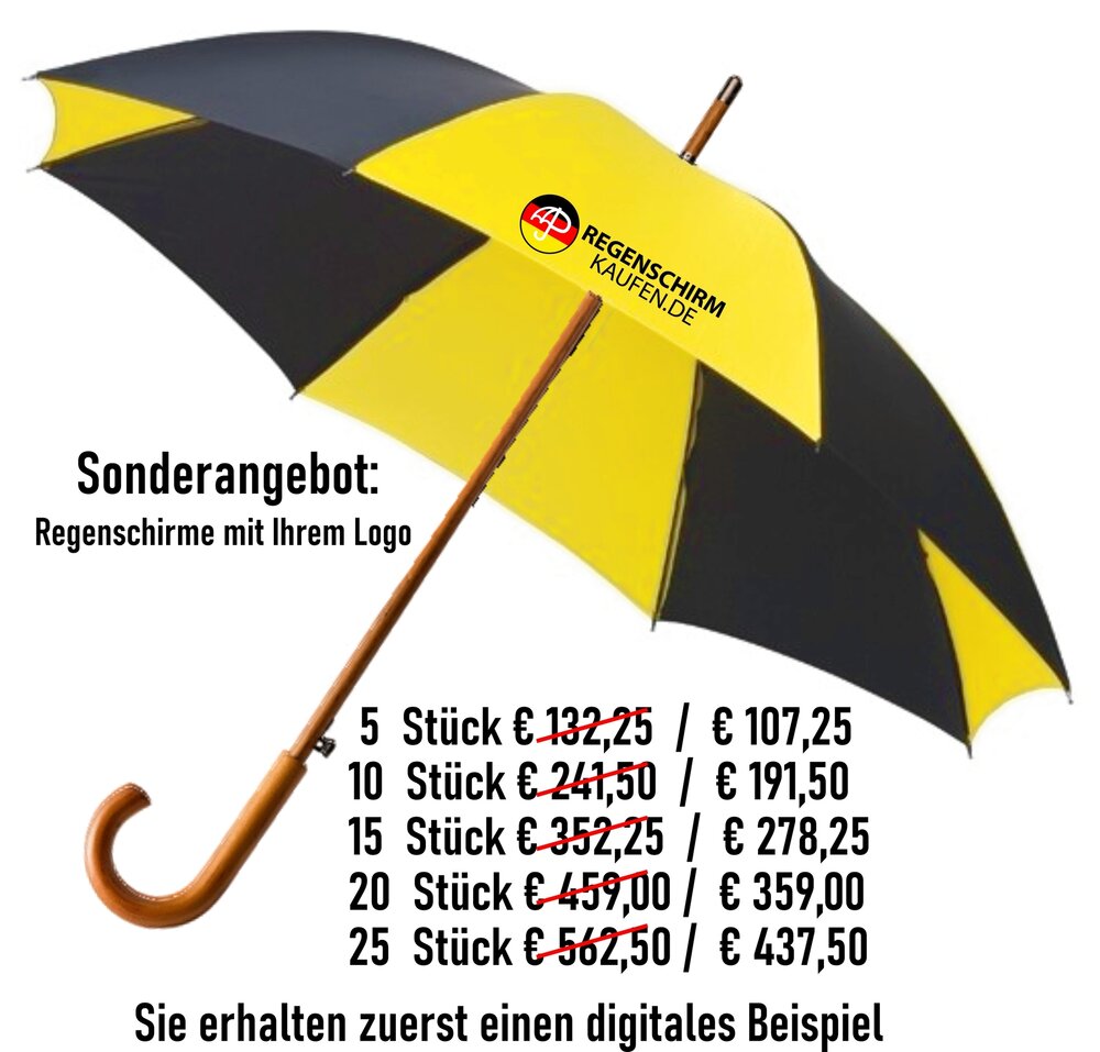 Angebot Regenschirm mit Logo