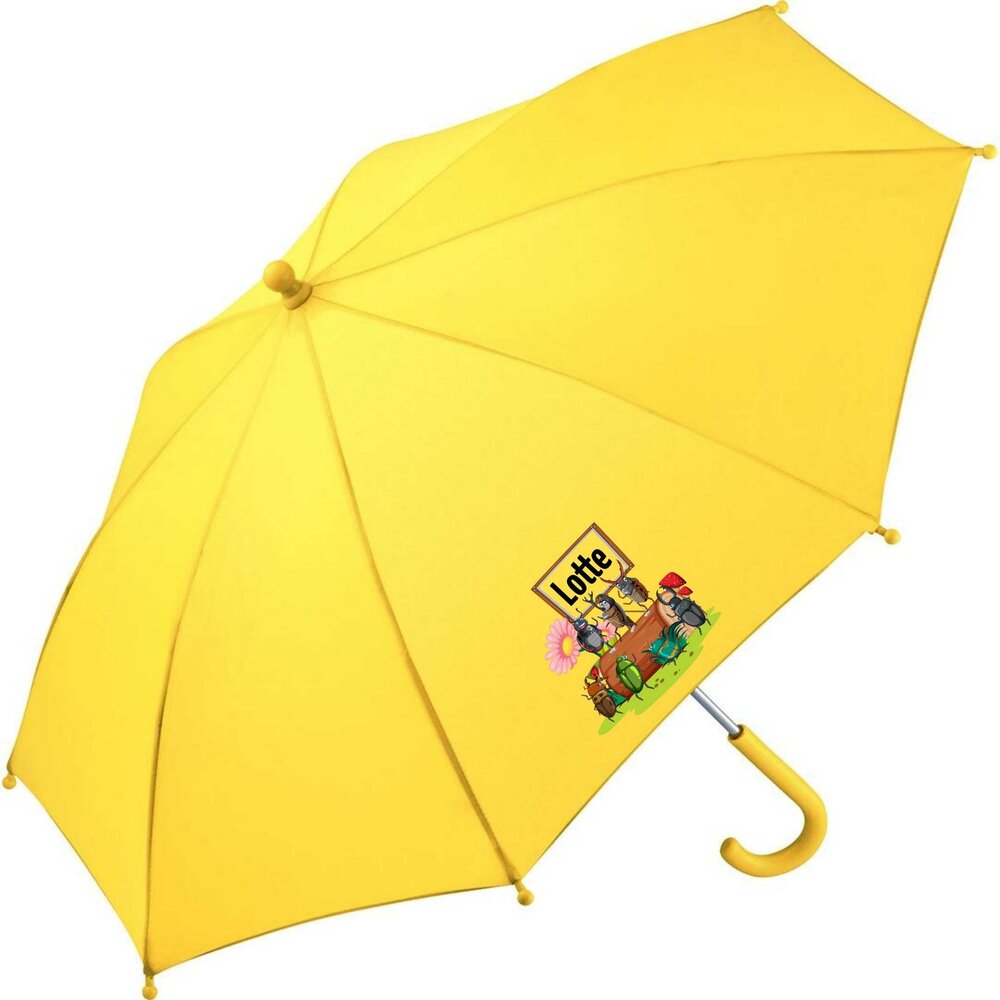 Kinderregenschirm mit Namen und Singende K&auml;fer       