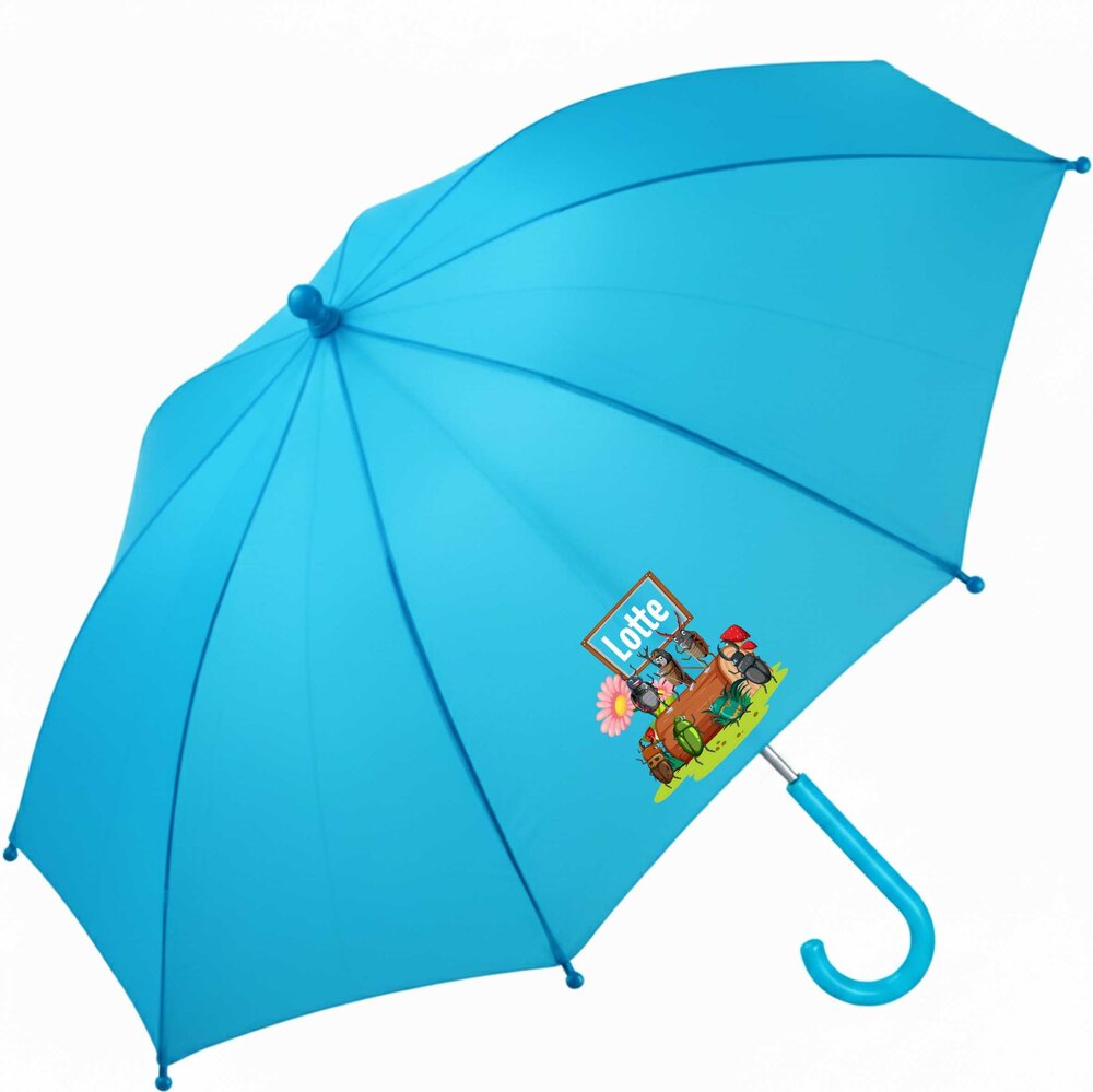 Kinderregenschirm mit Namen und Singende K&auml;fer       