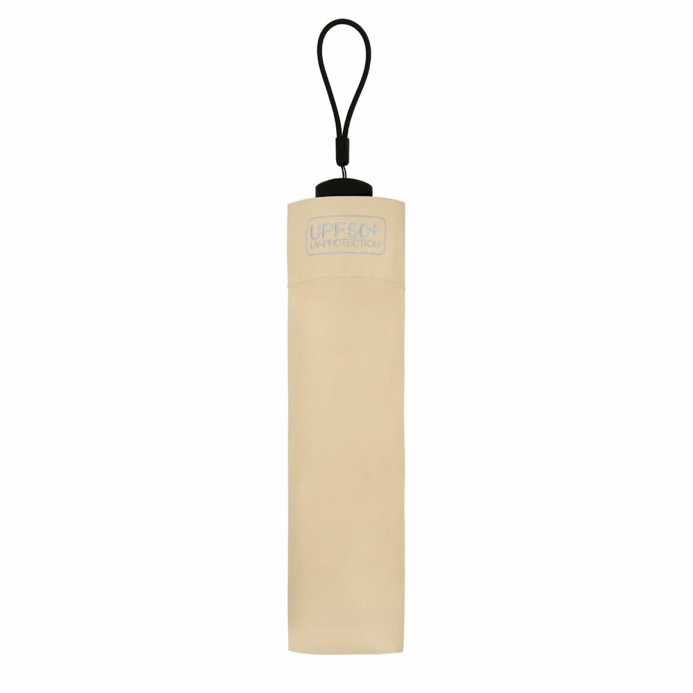 Sonnenschirm Warmes Beige &ndash;UV- Ultraleicht &amp; Kompakt &ndash; Faltbar &ndash; UPF 50+ &ndash; Windfest &ndash; &Oslash; 91 cm- FALCONETTI&reg; 