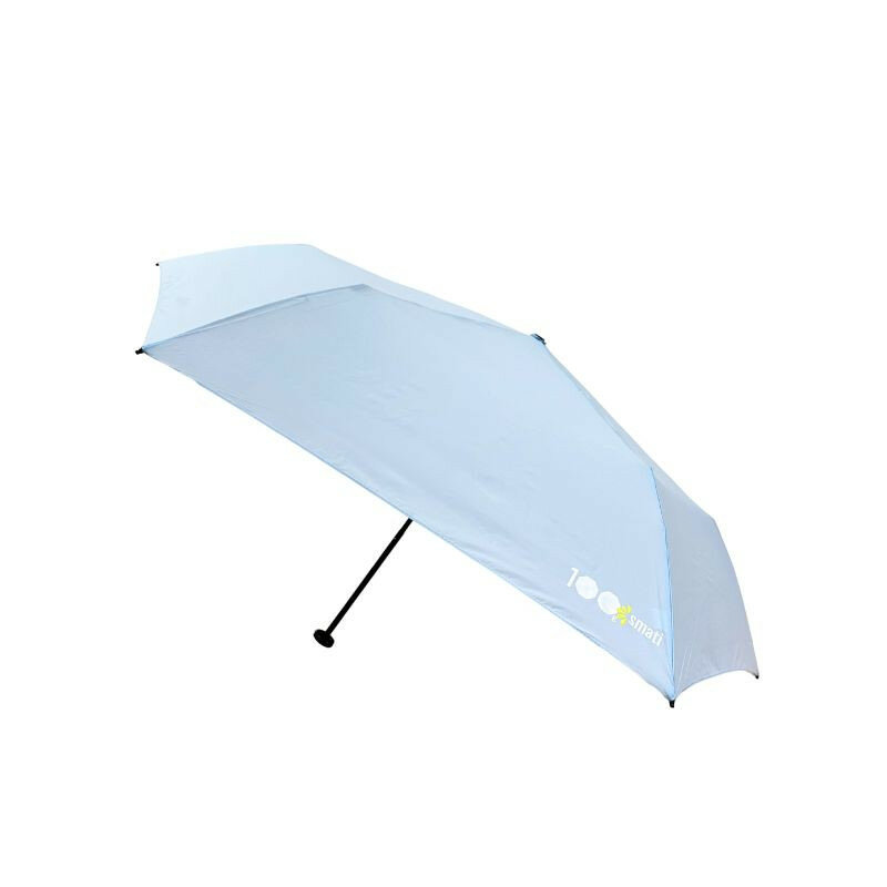 Faltbarer Mini-Sonnenschirm in Hellblau mit SPF50 UV-Schutz