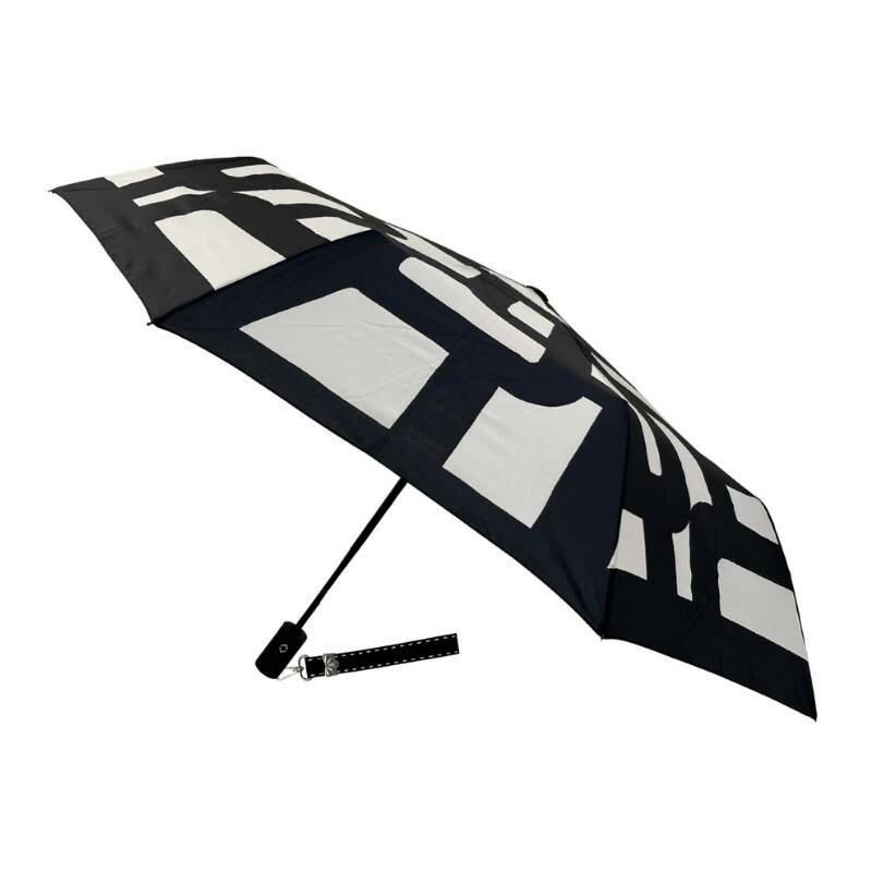 taschenschirm schwarz weiss