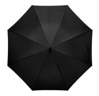 Golfregenschirm mit Regentropfen Schwarz