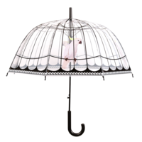 Regenschirm durchsichtig VogelK&auml;fig