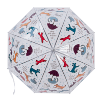 Regenschirm durchsichtig Hunde und Katzen