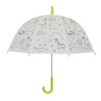 Kinderregenschirme Dschungel zum selber bemalen mitgelieferten Markern