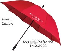 Regenschirm gro&szlig; Hochzeit Ringe (staffelpreise)