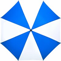 automatic-windsicher kobaltblau-weiss regenschirm