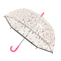 kinderregenschirm unicorn transparant