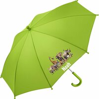 Kinderregenschirm mit Namen und Dschungeltieren  