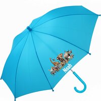 Kinderregenschirm mit Namen und Dschungeltieren  