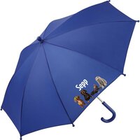 Kinderregenschirm mit Namen und lustigen Tieren mit Sonnenbrille und &amp; Spa&szlig;-Motiven       