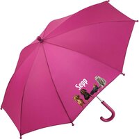Kinderregenschirm mit Namen und lustigen Tieren mit Sonnenbrille und &amp; Spa&szlig;-Motiven       