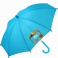 Regenschirm f&uuml;r Kinder mit Namen und s&uuml;&szlig;en Waldtieren   