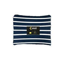 Luxes Regenponcho Marini&egrave;re dunkelblau &amp; wei&szlig; unisex- Smati