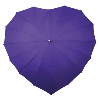 Herz Regenschirm Violett