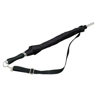 Falcone® Wander-Trekkingschirm mit Schulterband Schwarz