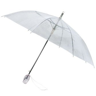 Regenschirm transparent Tulpegriff
