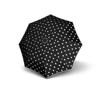Knirps Taschenregenschirm Schwarz mit Punkten