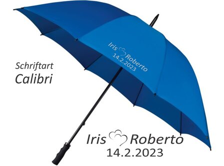 Regenschirm gro&szlig; Hochzeit Liebesherzen (staffelpreise)