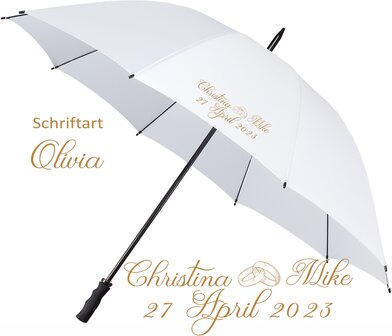Regenschirm gro&szlig; Hochzeit Ringe (staffelpreise)
