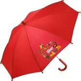 Kinderregenschirm mit Namen und Dschungeltieren   mit Fenster