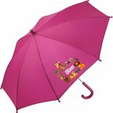 Kinderregenschirm mit Namen und Dschungeltieren   mit Fenster