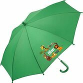 Kinderregenschirm mit Namen und Dschungeltieren   mit Fenster