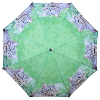 Katze Regenschirm - Grau