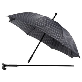 Falcone® Regenschirm Quadrate mit Gehstock