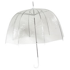 Durchsichtiger Kuppelregenschirm Bedrucken