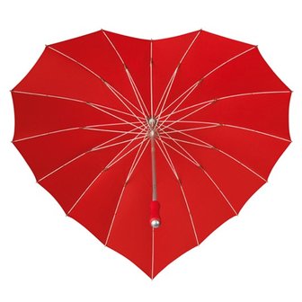 Herz Regenschirm Rot - Ich liebe dich!