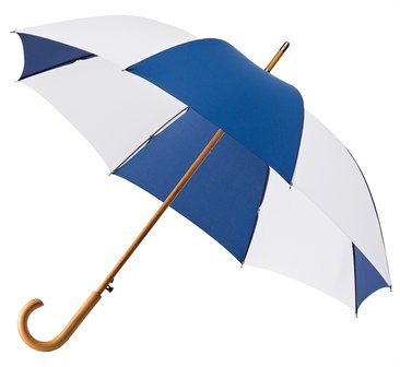 Falcone® Stockschirm Dunkelblau/Weiß Automatik DIAM. CA. 102 CM