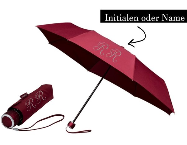 Regenschirm Taschenschirm mini mit Herzen verschiedene Farben 