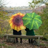 Regenschirm mit Sonnenblumen automatic 1198