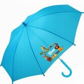 Kinderregenschirm mit Namen und Dschungeltieren   mit Fenster