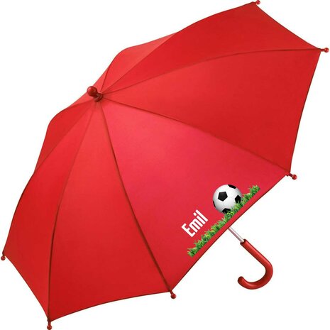 Kinderregenschirm mit Namen und  Fußball         
