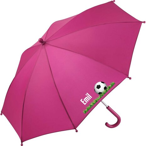 Kinderregenschirm mit Namen und  Fußball         