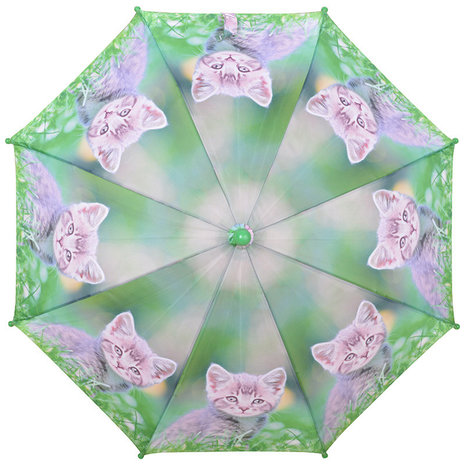 Kinderregenschirm Kätzchen - Grau