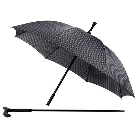 Falcone® Regenschirm Quadrate mit Gehstock