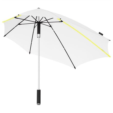 Aerodynamische Sturm Regenschirm - Weiß