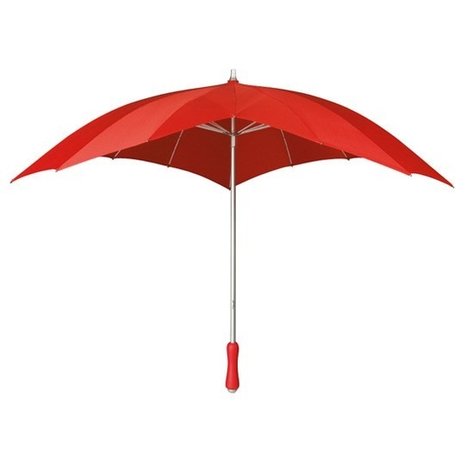 Herz Regenschirm Rot bedrucken