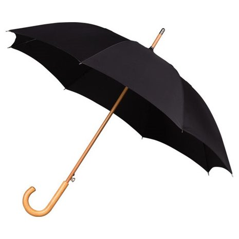 Stockregenschirm Schwarz