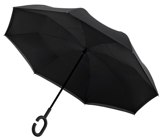 Regenschirm Inside Out Handöffnung 107 cm rosa/schwarz 