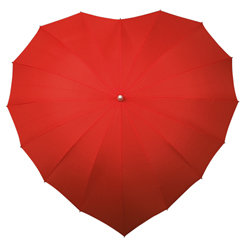 Herz Regenschirm bedrucken