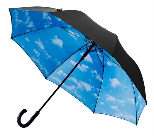 Golfregenschirm mit wolken